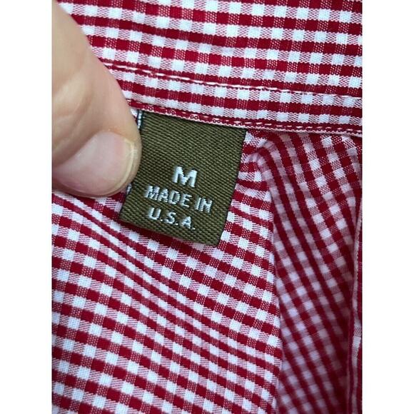 Size Medium Alabama Crimson Tide Elephant Men's Button Down Shirt Checked Long S - Picture 8 of 10